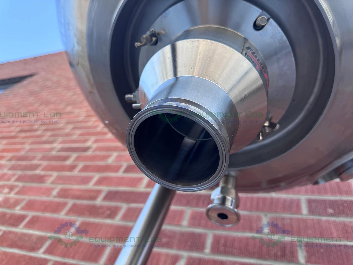 Used Lee 350 Liter Scrape Agitation Stainless Steel Half Jacketed Reactor w/ VFD