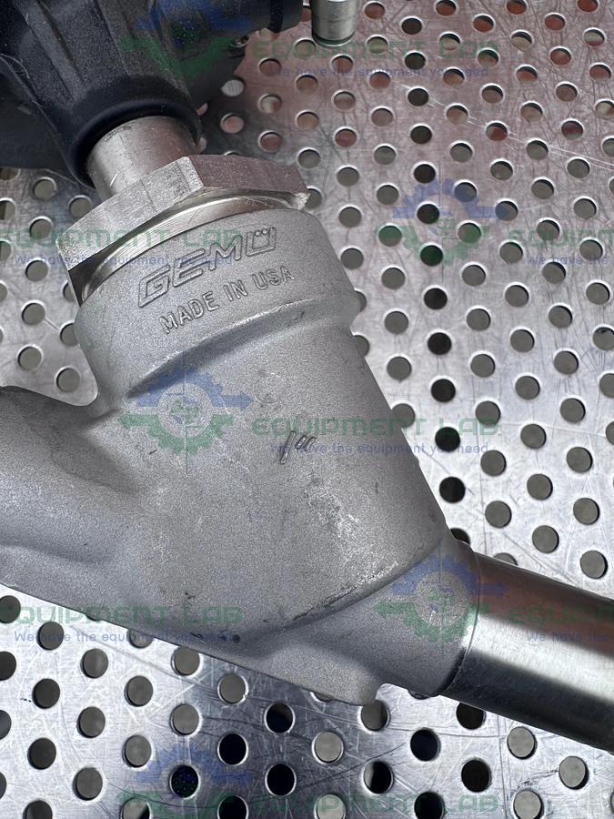 Used Gemu 554/25/D55 Pneumatic Angle Seat Globe Valve w/ 1" Sanitary Fitting