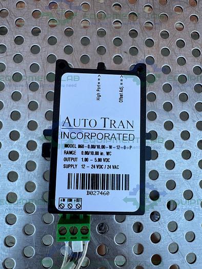 Used Auto Tran 860-0.00/10.00-W-12-0-P Transducer 1.00-5.00 VDC Output