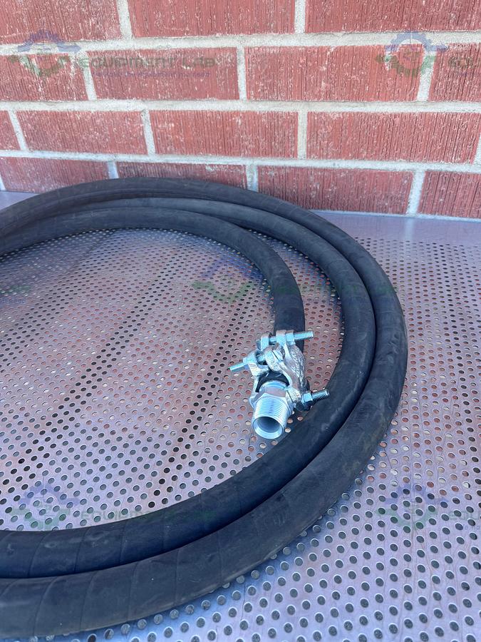 Used Steam King 205MB 1" 2 Wire Braid 250 PSI 232" Flexible Hose w/ 1" NPT Fittings