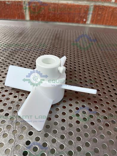 Chemglass  CG-2095-03 PTFE Agitator Four Blade 6" Fits 19mm Shaft 45° Impeller