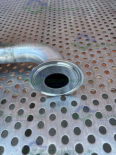 Used 2 ITT Pure Flo 3- Way 316L Diaphragm Valve w/ 1" to 1/2 Sanitary Fitting