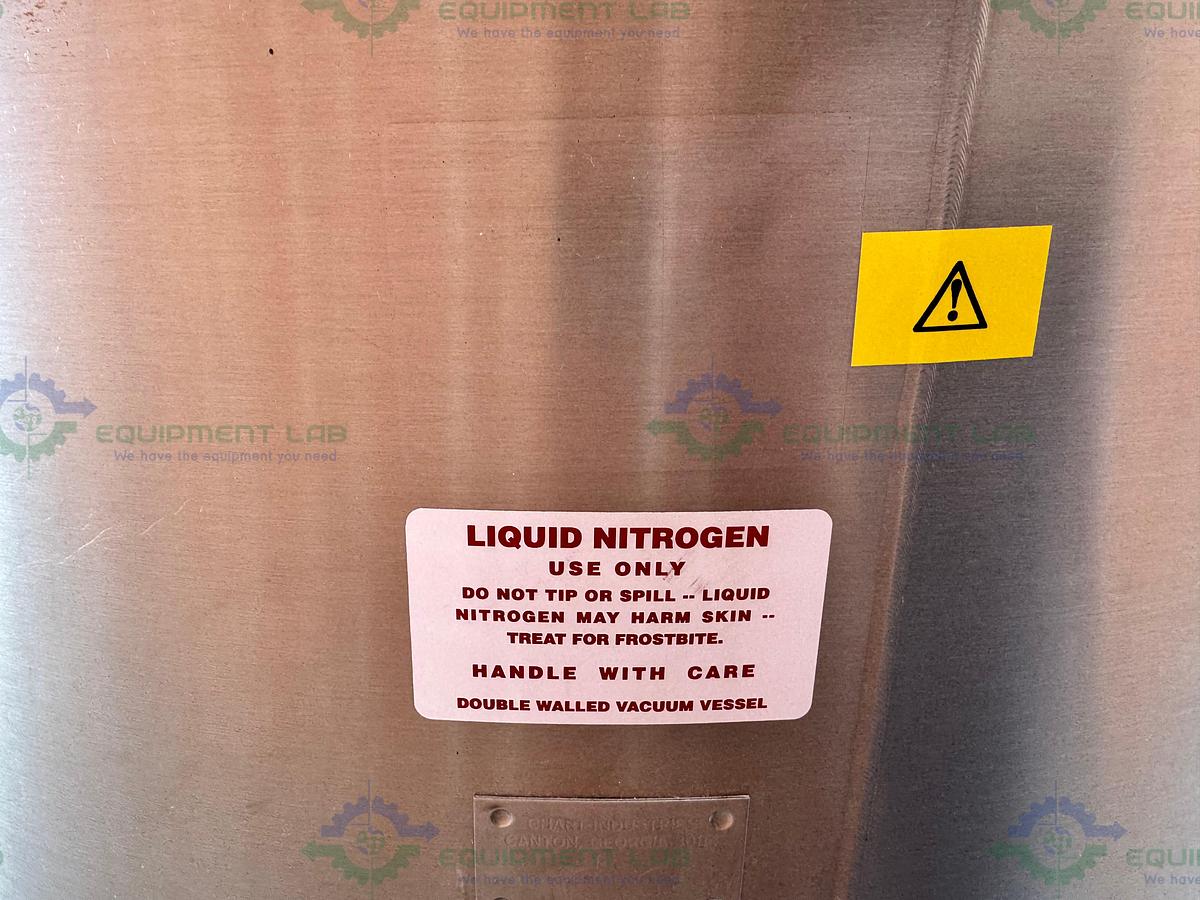 Used CHART MVE 800 Series-150  Liquid Nitrogen Cryogenic Storage Tank w/ TEC 3000