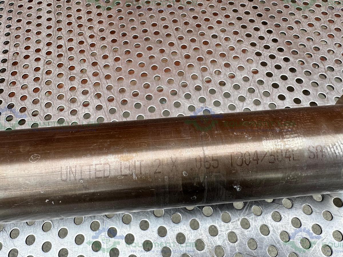 Used Stainless Steel KF 50  Nipple Vacuum Fitting 15" Length
