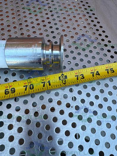 Used Unbranded 72" Silicone Flexible  Hose w/ 1" Sanitary Fitting