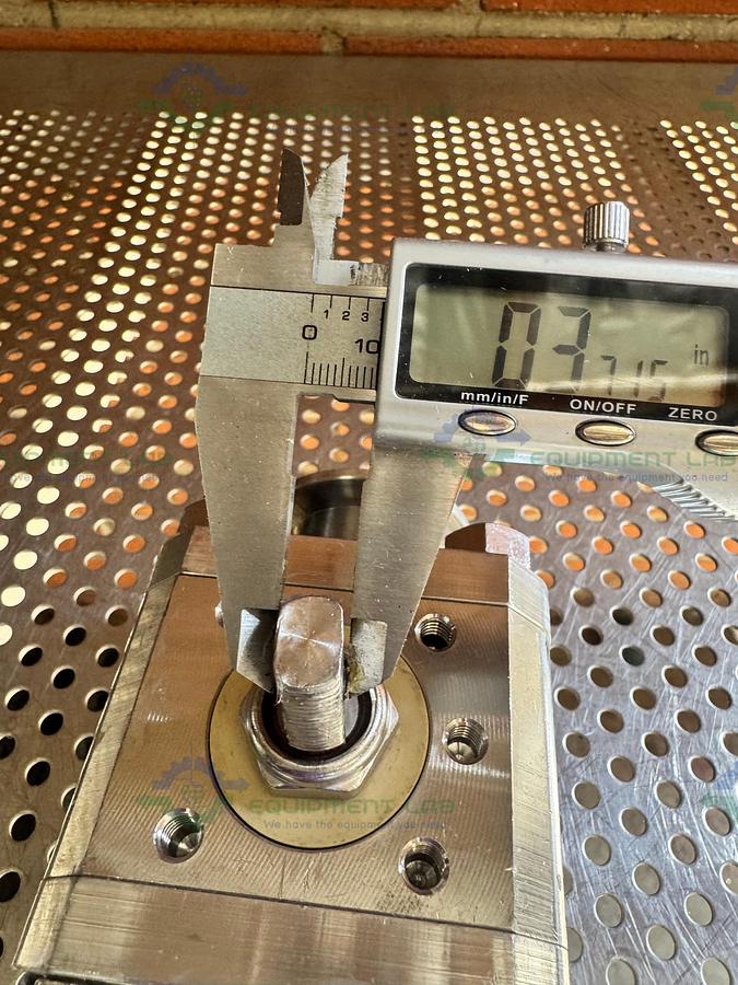 Used A&N Corporation Stainless Steel Ball Valve w/ KF40 Vacuum Fitting