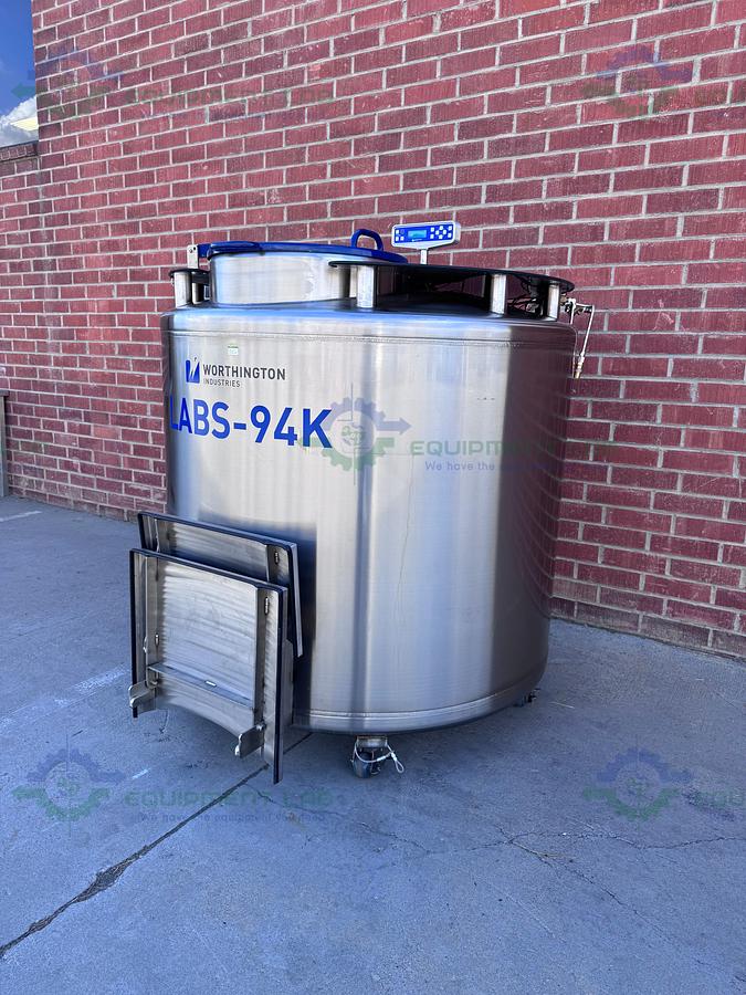 Used Worthington Industries LABS-94K  Liquid Nitrogen Cryogenic Storage Tank