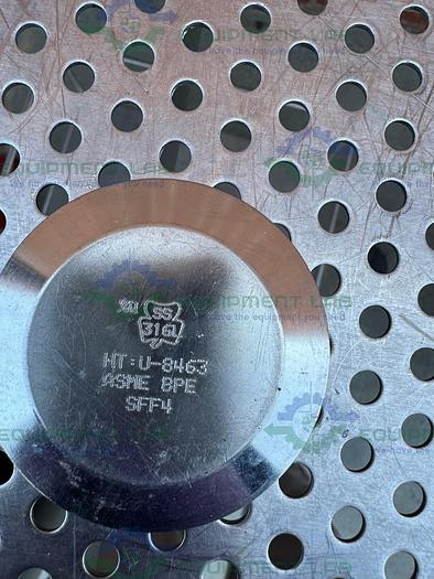 Used Lot of 10 - 316 Stainless Steel 2 1/2" Sanitary Fitting End Cap