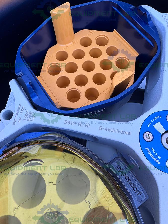 Used Eppendorf 5910Ri Refrigerated Centrifuge w/ S-4X Universal Rotor 4500 RPM