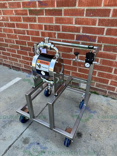 Used Almatec Bioecor B32BN-T-2-X98 Diaphragm Pump 100 PSIG w/ Cart