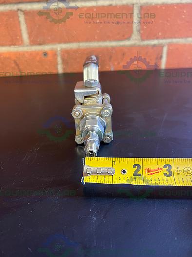 Used Swagelok  Stainless Steel Ball Valve  w/ 3/4" Threaded Fitting