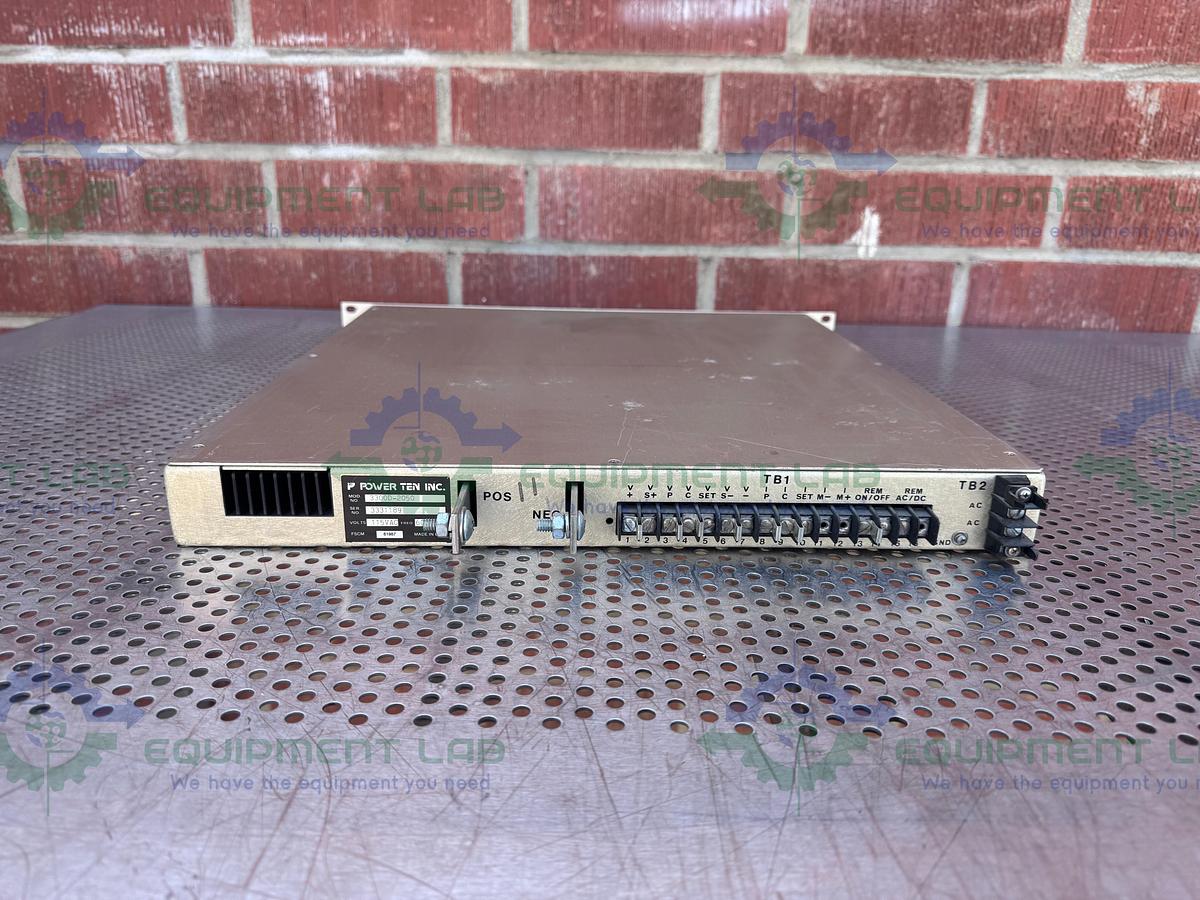 for parts or not working Power Ten 3300D-2050 DC Power Supply 115 VAC, 60 Hz