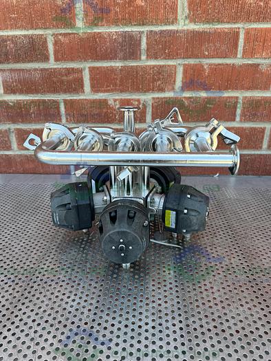 Used 5 ITT Pure Flo Advantage Stainless Steel Diaphragm Valve w/ 1" Sanitary Fitting