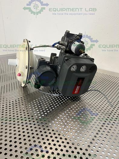 Used Fisher Controls 32 Pneumatic Sanitary Control Valve w/ Fisher Valve Positioner