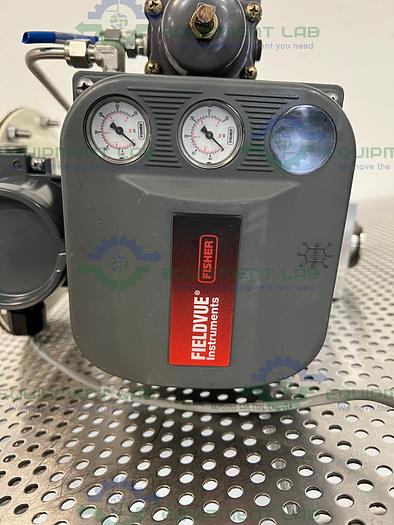 Used Fisher Controls 32 Pneumatic Sanitary Control Valve w/ Fisher Valve Positioner