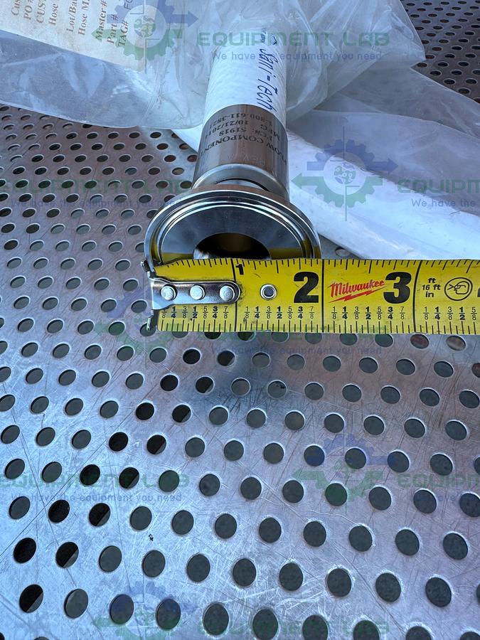 Sani Tech STHT-R-HD-0750 96" Silicone Hose w/ 1" Sanitary Fitting