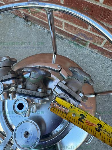 Used Alloy Products 10 Liter Stainless Steel Process / Pressure Vessel 40 PSI