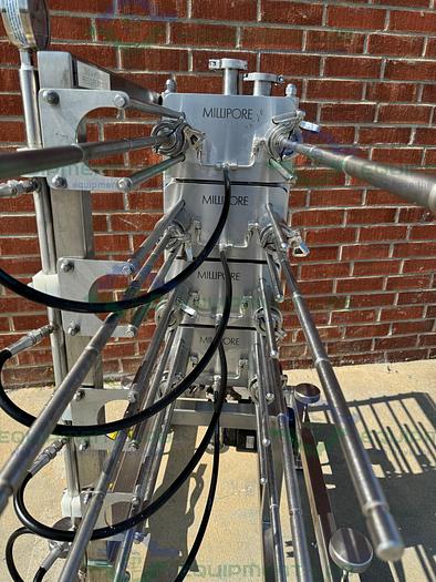 Used Millipore  Stainless Steel Pellicon 2 Cassette Filter Holder Stack of 8