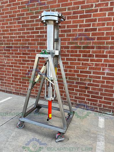 Used Septech  Annular Expansion Stainless Steel Preparative HPLC Column w/ Hand Pump