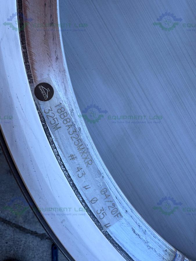 Used Sweco LS18S333 Stainless Steel 18" Vibratory Energy Separator w/ 325, 200 Micron