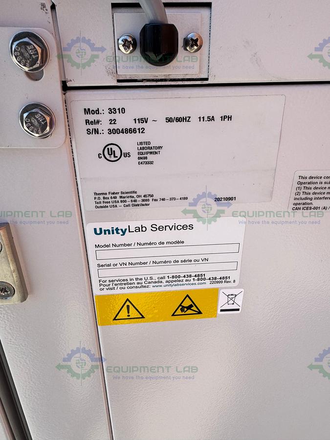 Used Thermo Forma 3310 Steri-Cult Double Stack CO2 Incubator, 11 cu. ft, 50C