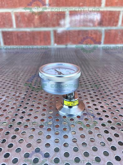 Used Nishino 8K-00518 Pressure Gauge 0-10 PSI w/ 2" OD