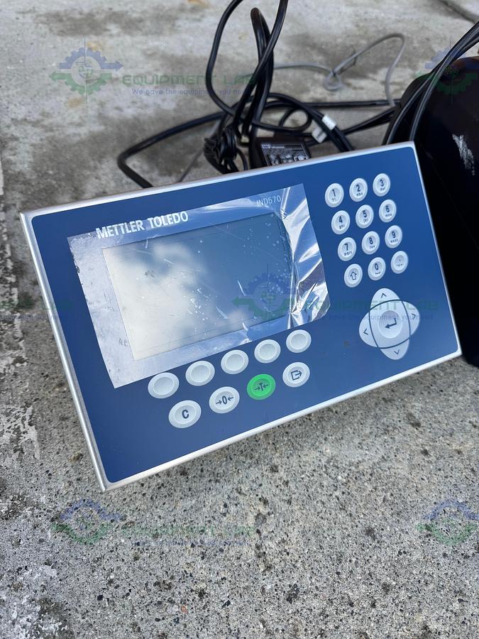 Used Mettler Toledo 48" x 48" Floor Scale 5000 lb w/ Mettler IND570, APR430 Printer