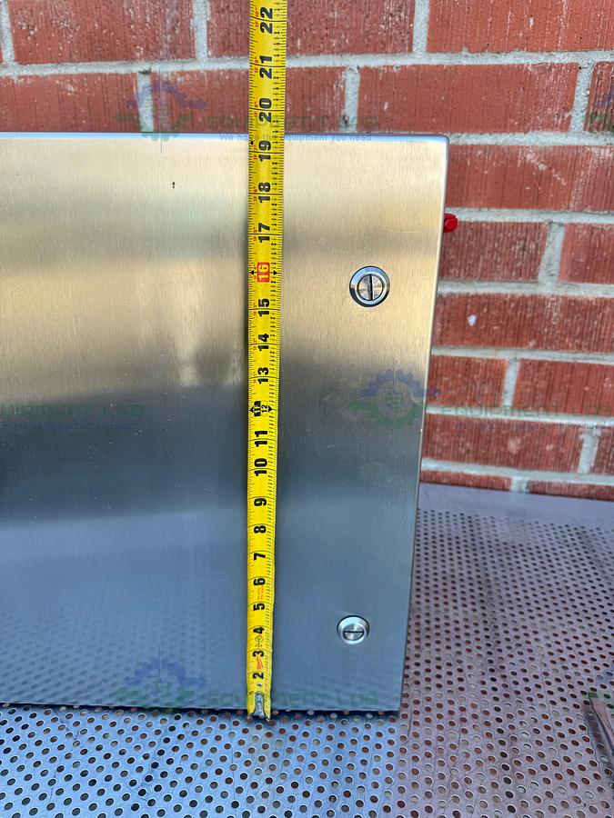 Used Rittal Stainless Steel Standard Enclosure 19" x 19" x 8.5", 120V