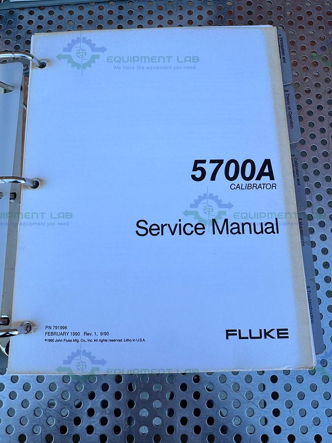 Used Fluke Calibration 5700A High Performance Multi Function Calibrator NOT CALIBRATED