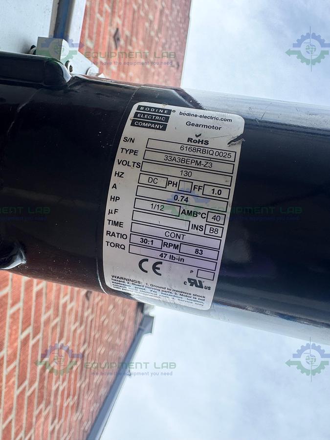  for parts or not working Dabrico Stainless Steel Reflow Surge Accumulation Feed Table Conveyor 46" x 84"