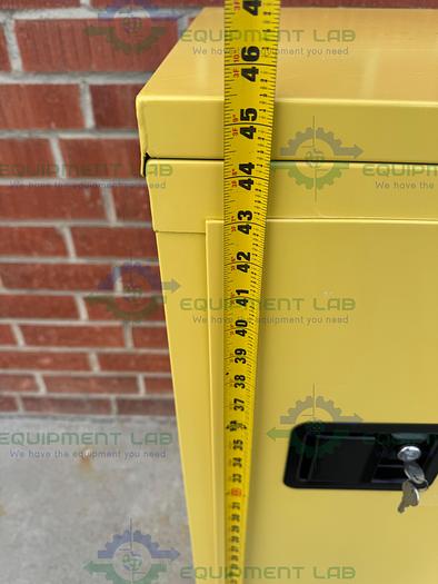Used Securall 16 Gallon Flammable Liquid Storage Cabinet w/ Soft Close Door, Key