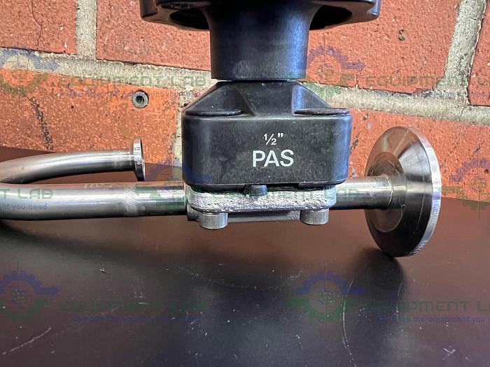 Used ITT Pure-Flo Diaphragm .5-316L-RA20MAX-CWP 150 Valve w/ 1/2" Sanitary Fitting