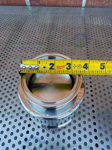 316L Stainless Steel Inline Check Valve w/ 3" Sanitary Fitting