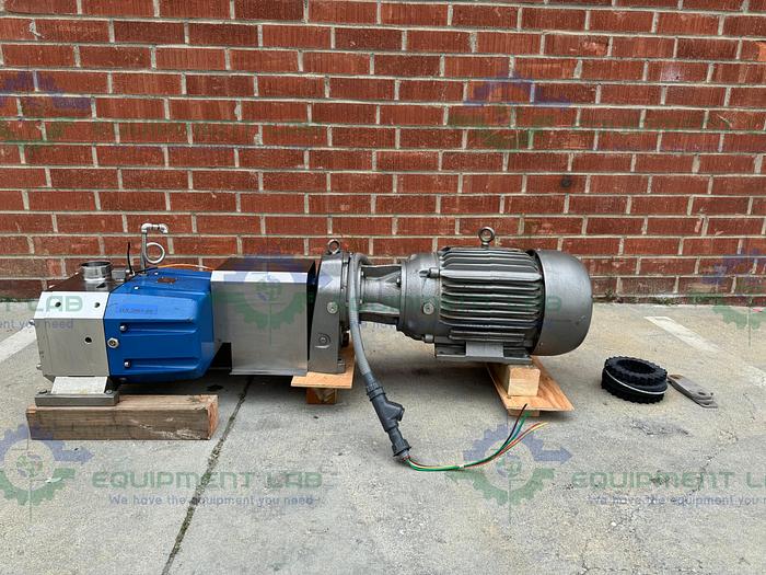 Used Idex Wright Flow / Viking  S4S Duralobe Rotary Lobe Pump  w/ 15 HP Motor