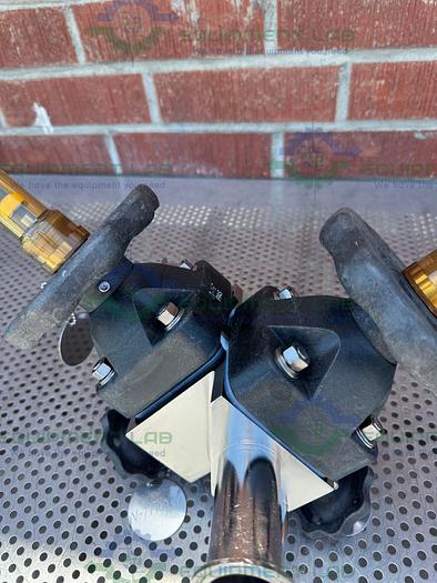 Used 4 ITT Pure Flo Stainless Steel Diaphragm Valve w/ 1/2" - 1 1/2 Sanitary Fittings