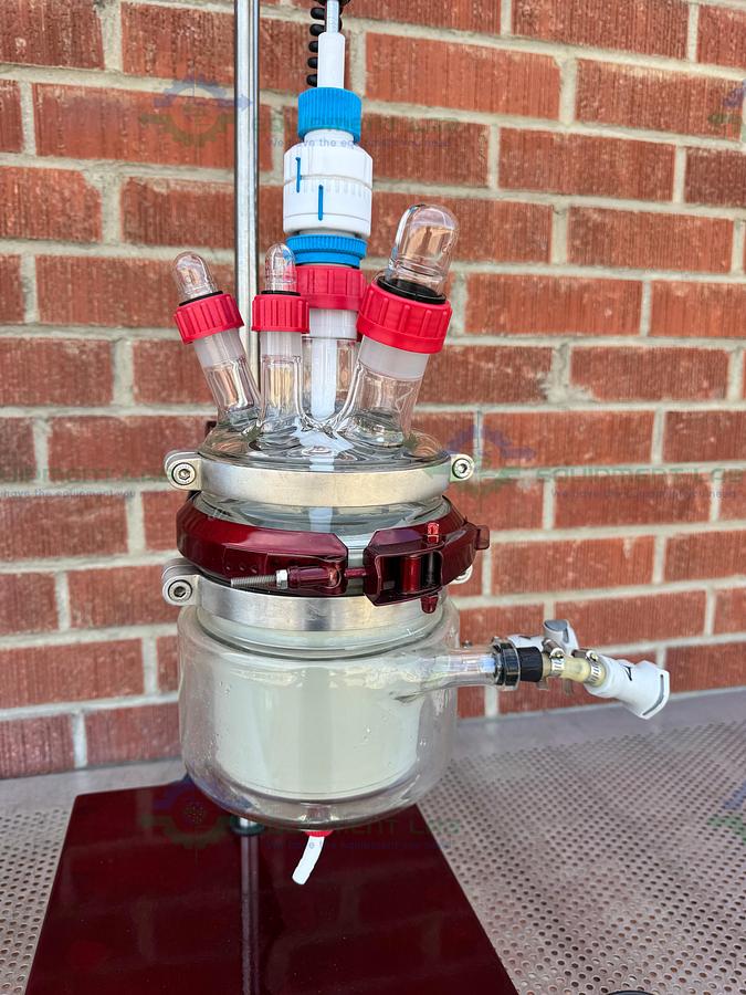 Used Powder System Limited GFD Glass Nutsche Filter Dryer 2L w/Servo Drive, Impeller