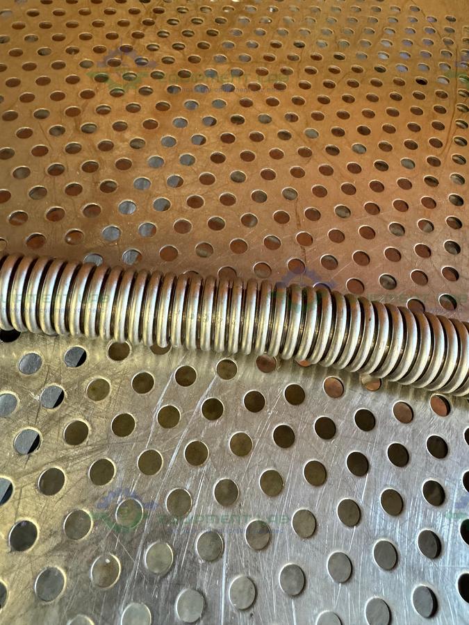 Used Stainless Steel Bellows Flexible Vacuum Hose 38" w/ KF 16/10 Fitting