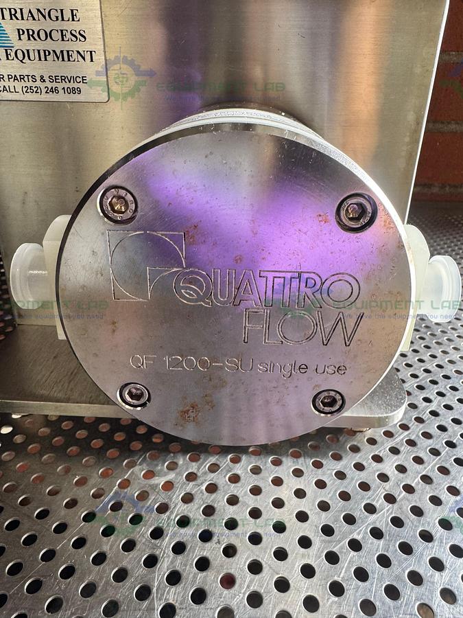 Used Triangle Process Quattroflow Q1200SU Quaternary Diaphragm Pump w/ 1/2 HP Motor
