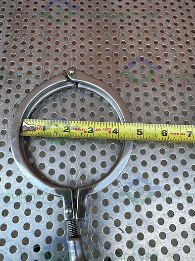 Used Stainless Steel  Heavy Duty Clap w/ 5" OD
