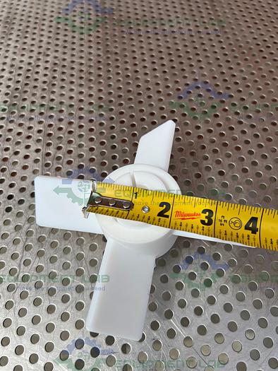 Chemglass  CG-2095-03 PTFE Agitator Four Blade 6" Fits 19mm Shaft 45° Impeller