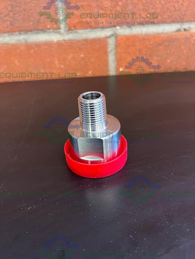 Used Lot of 2 - Stainless Steel Sanitary 1" Hose Fitting To 3/4" Threaded