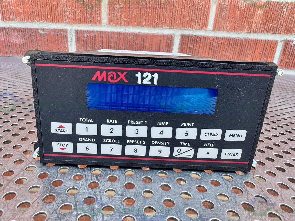 Used Max Machinery 121-200 Flow Indicator Controller 120 Vac 50/60 Hz