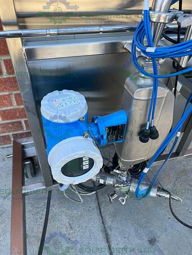 Used Millipore MPODPILOT CP2EA8875 Filter Press Skid w/ E & H Promass P Flowmeter