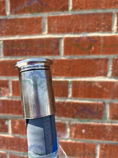 Used Alfa Laval PCS25 ELAFLEX Universal Hose Polypal Clean 60" w/ 1" Sanitary Fitting