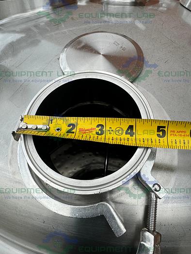 Used Precision Stainless 600 Liter Stainless Steel Jacketed Reactor 45 PSI