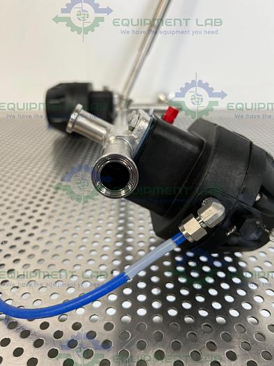 Used 2 ITT Pure-Flo A208 Diaphragm Valves 90PSI w/ 3/4" and 1" Sanitary Fittings