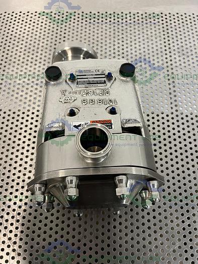 Used Waukesha Cherry Burrell  0187UL Rotary Lobe Pump w/ Stainless 1.5 HP Motor