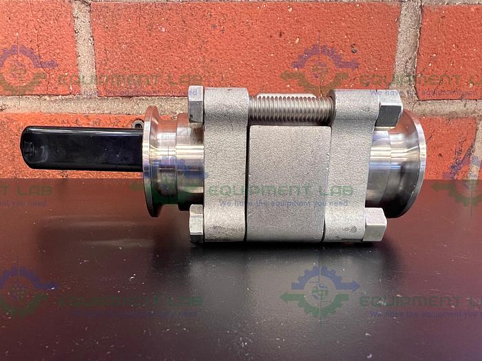 Used Swagelok   SS-65TSC16 Stainless Steel Ball Valve w/ 1" Sanitary Fitting