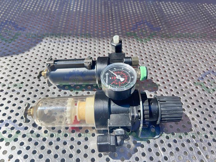 Used Norgren  B08-221-M3MA Regulator  w/ Norgren L08-200-OPDA Pneumatic Lubricator