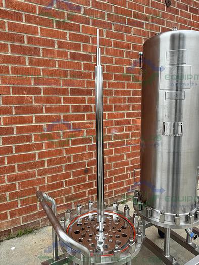 Used 2 Allegheny Stainless Steel Stack Disk Filter Housing 150 FV/PSIG on Casters